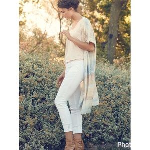 AG Stevie Cuffed White Jeans